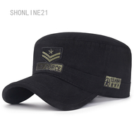 SHONLINE 2020สหรัฐอเมริกานาวิกโยธินสหรัฐหมวกลายทหารหมวกทหารหมวกหมวกพรางหมวกทรงแบนผู้ชายผ้าฝ้ายHHat USA Navyปักหมวกลายพราง |