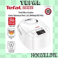 (5.5 SALES) Tefal RK7401 Spherical Bowl Series Rice Cooker 1.5L RK7401 White