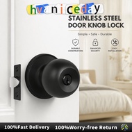 Cylindrical Knobs Door Lock Stainless Steel Entrance Lock Tombol Pintu Bilik Set Tombol Pintu Bilik 