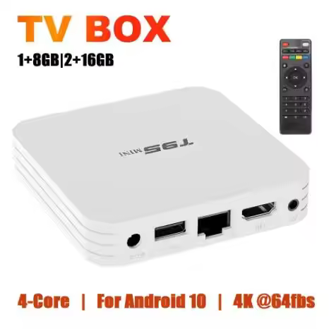 New T95 MINI Android 10.0 OS Smart TV Box Allwinner H313 Quad Core 2.4GH WiFi Set Top Box 1GB+8GB 2G