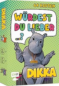 Kartenspiel: Würdest du lieber...? Nashornstarke Fragen für Kids mit DIKKA: Müsli mit Ketchup oder S