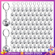 【HOT SALE】 96Pcs Mini Disco Ball Keychains Disco Ball Favors Mirror 70s 80s 90s Disco Keychain Bulk 