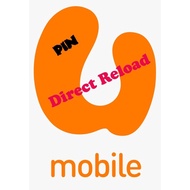 Umobile Prepaid Direct Topup u mobile Top up Ready stock😊