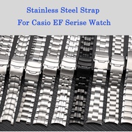 Stainless Steel Watch Band For Casio EF-539 558 544 550 527 530 534 Series Men's Watches Band Wristband Bracelet Watch Accessories bds