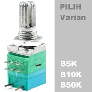 Sealed Potentiometer RK097 B5K 5K Ohm Linear Stereo + Potentiometer Switch