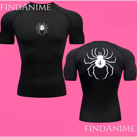 Spider Compression T-Shirts,Phantom Troupe Hunter x Hunter Anime Compression T-Shirt,Anime HxH Spide