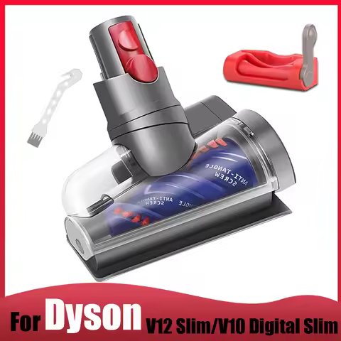 For Dyson V12 Detect Slim/V10 Digital Slim Anti-Tangle Motorized Brush Head for Long Hair & Pet Hair