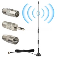 【2026new】AM FM Magnetic Base Suction Cup Antenna for Digital HD Radio with 3 Meter Cable