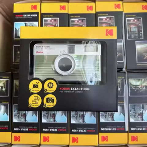 Original KODAK EKTAR H35/H35n Half Frame Camera 35mm Film Camera Reusable Film Camera With Flash Lig