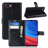 Litchi Leather Phone Case For OPPO A91 A9 2020 A5 2020 OPPO A5 AX5 A5S AX5S A3S OPPO A7 AX7 Wallet With Card Slot Holder Flip Case Cover