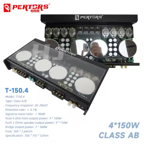 1pcs Car 4*150w Class Ab Amp Car Audio Sound Amplifier Midrange Sub Woofer Speaker Amplifier Car Hor