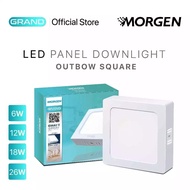 Morgen LED Downlight OB Square Grand Ceiling Lamp Outbow Square 6w 12w 18w 26w