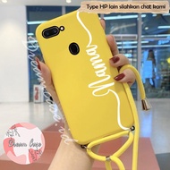 [SSNM1] Softcase Sling motif nama anda sendiri OPPO A5S A7 A12 A11K F9 F5 F7 - Case Tali OPPO A5S - 