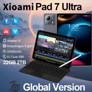 【3-Year Warranty】2025 Pad 7 Ultra Tablets Snapdragon 8 gen3 Android 15 22GB+2TB 5G Dual SIM 10 Core 