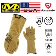 MECHANIX LDLC-X75 Leather Rigger F9-360 Cut Resistant Long Cuff Glove Tan Size M,L,XL
