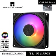 Thermalright TL-P9-S ARGB Black 92mm CPU Fan Computer Chassis Fan Quiet 2200RPM Speed 4PIN PWM PC Fa