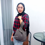 Knitted hamper bag Hand Bag/ Knit Knot Bag Knitted Knot Bag/