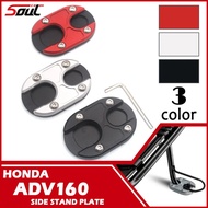 Motorcycle CNC Accessories Flat Foot Side Stand Extension Pad Plate Kickstand Fits For ADV160 ADV-160 2022 2023 ADV 160