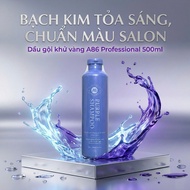 Purple Shampoo A86 Anti-Yellow Preserves Dyed and Bleached Hair Color for a Long Time, Soft and Smoo