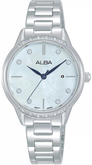 นาฬิกาข้อมือผู้หญิง ALBA Fashion รุ่น AH7AQ7X สีเงิน AH7AQ2X1 สีเงิน/ทอง AH7AP4X1 สีโรสโกลด์ขนาดตัวเรือน 31 มม.หน้าปัดสีขาว Quartz 3 เข็ม ตัวเรือน สาย Stainless steel