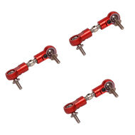 3X CNC Pull Rod Steering Servo Arm Fit for 1/5 ROVAN KM BAJA 5B 5T 5SC 5Ive T Rc Car Parts-Orange Re