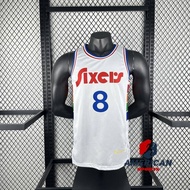 Hot Pressed Men's Jersey 2024-25 Philadelphia 76ers Paul George White Basketball City Jersey