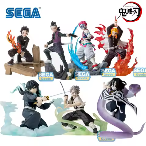 SEGA Original Demon Slayer Xross Link Kamado Tanjirou Genya Tokitou Muichirou Akaza Anime Action Fig