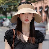 MALCOLM Empty Top Hat, Foldable UV Protection Sense Sun Hat, Sunscree UV-proof Large Brim Fashionable Fisherman Hat Summer