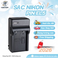 Nikon EN-EL5 Battery Charger Replacement for Coolpix P3 P4 P5000 P5100 P6000 P80 P90 P100 S10 S50 S5