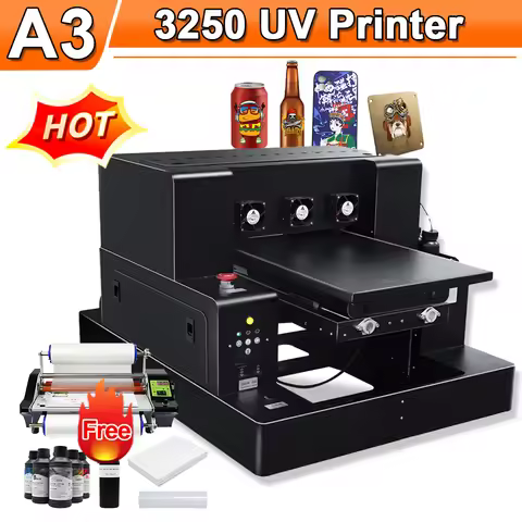A3 UV Flatbed Printer impresora UV DTF Transfer Stickers Printer A3 UV DTF Printing Machine For UV D