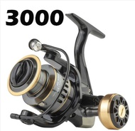 2023 New Fishing Reel Metal Spool Max Drag 10kg 12BB Ball Bearings Carp Fishing Reel HE3000 Metal Li