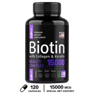 100% Original Products.120 Capsule.Natural Biotin, Maximum Strength. Improve hair,Beauty Complex.Ee