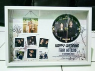 Photo jam custom ukuran 30x20cm untuk kado pernikahan, ulang tahun,wisuda,dan happy anniversary, ata