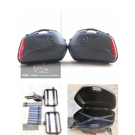 Motorcycle Side Box Luggage Box V35N(20L) With Universal Bracket ER6N Z250 Tracer900 MT15 MT25 CB500X CB250R