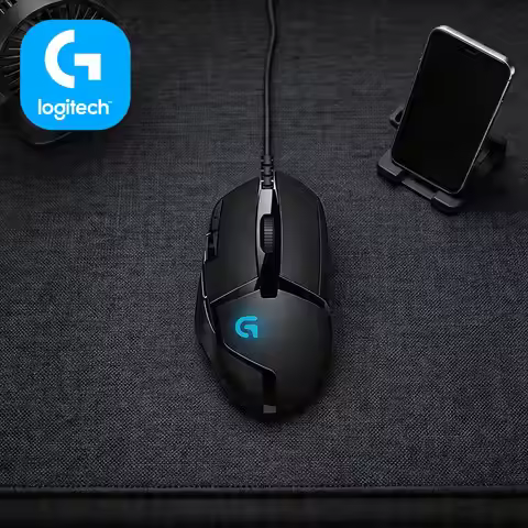 Logitech G402 Hyperion Fury Mouse 1ms Response Time 500 IPS 20M Clicks Anti-Slip Ergonomic Gaming De