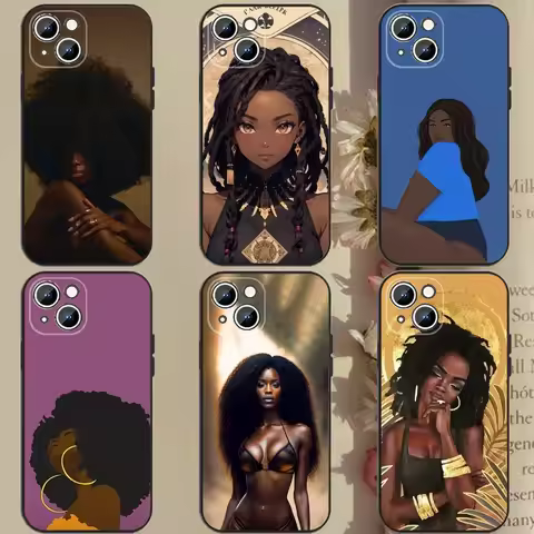 Afro Girls Art Phone Case Phone Case For Apple iPhone 15,14,13,12,11,XS,XR,X,8,7,Pro,Max,Plus,mini S