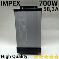 POWER SUPPLY RAINPROOF IMPEX 56.3A 700W DC 12V OUTDOOR