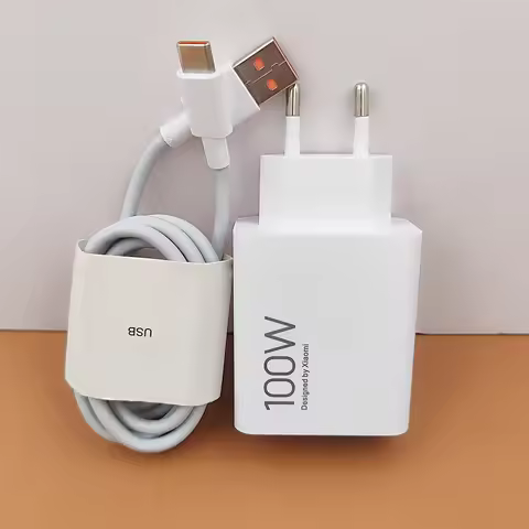 Original Xiaomi 100W Turbo Fast Charger Redmi Turbo 5 Max EU Fast Charge Adapter 6A USB Cable For Mi