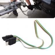4 Hole Trailer Tail Light Power Cord Extension Cable 1ft SAE Adapter Male Female