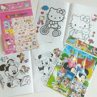 COLOURING BOOK + 1 SET COLOUR PENCIL