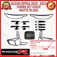 Ertiga 2019 to 2022 GLX Garnish Cover Combo Set Matte Black Head Light, Tail Light, Door Bowl Inner, Door Handle Outer, Gas Tank ( headlight hlc / taillight tlc / doorbowl dbc / doorhandle dhc / gastank gtc )( Suzuki Car Accessories ) 2020 2021