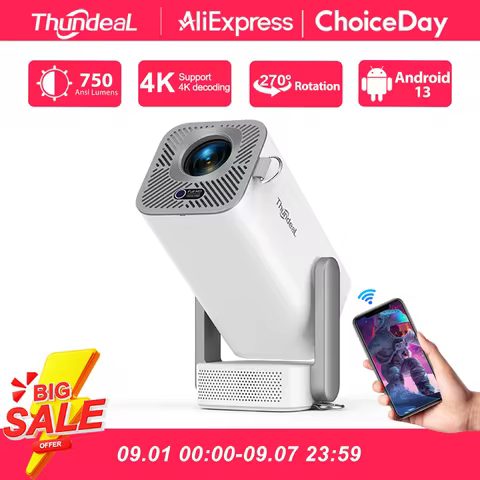 ThundeaL Full HD Projector TD80 Pro 1080P 2K 4K TD80Pro TD80W Upgrade WIFI Android Mini Beam Project