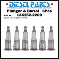 6Pcs Plunger P202 Plunger and Barrel Assembly 134152-2200 9443611106 for Hyundai HD270 / Engine D6AC