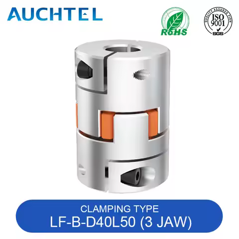 LF 3 Jaw D40L50 Coupler Aluminium Plum Flexible Shaft Coupling Stepper Motor Connector CNC 8/10/12/1