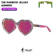 Pit Viper - The Rainbow Jellies Admirer HDPV Polarized Pink แว่นกันแดด ทรงหัวใจ ป้องกันแสงแดด UV เลน
