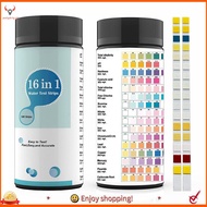 【pwlydc1g】100PCS 16 in 1 Water Test Kits Tap and Well Water Test Strip & Testing for PH,Lead,Chlorin