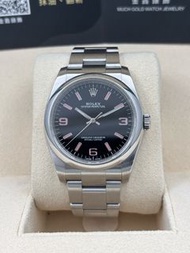 [SOLD OUT]二手 USED  ROEX 勞力士 OYSTER PERPETUAL 116000 黑色粉紅字 亂碼 淨錶 WATCH ONLY