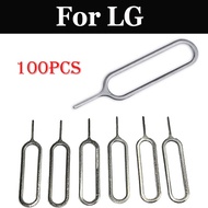 online 100pcs SIM Card Tray Removal Eject Pin Key Tool Stainless For LG G5 G6 G7 fit G7 ThinQ K10 K3