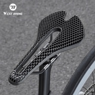 WEST BIKING Breathable Bike Saddle Honeycomb 3D Hollow Grid Road Mountain Bike Seat Cushion Lightwei