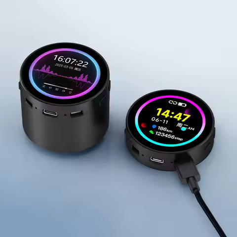 ESP32-S3 DeepSeek AI Voice Chat Robot BOX Development Board 1.85 inch Round LCD Module Support WIFI 